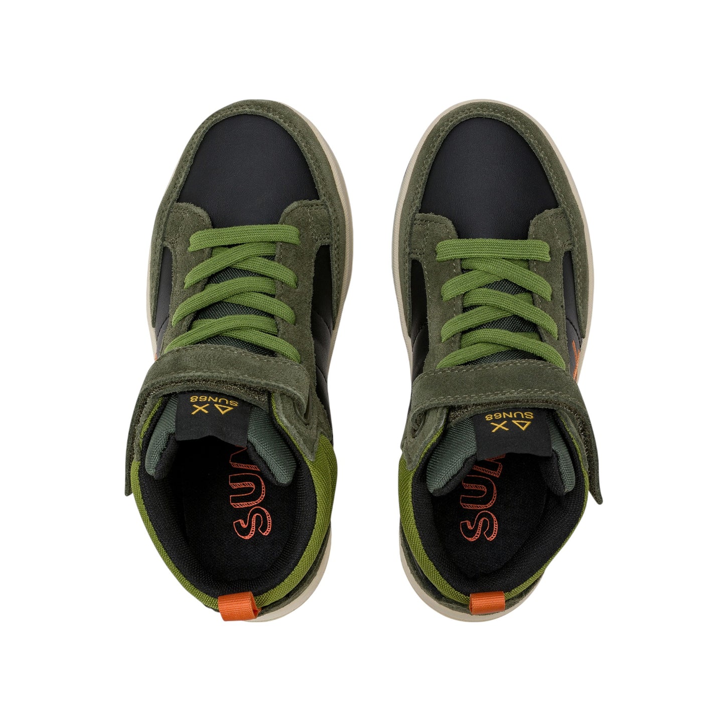 Scarpe sportive Sun68 Boy'S Genius Mid Kid Militare Scuro Z45335K-74