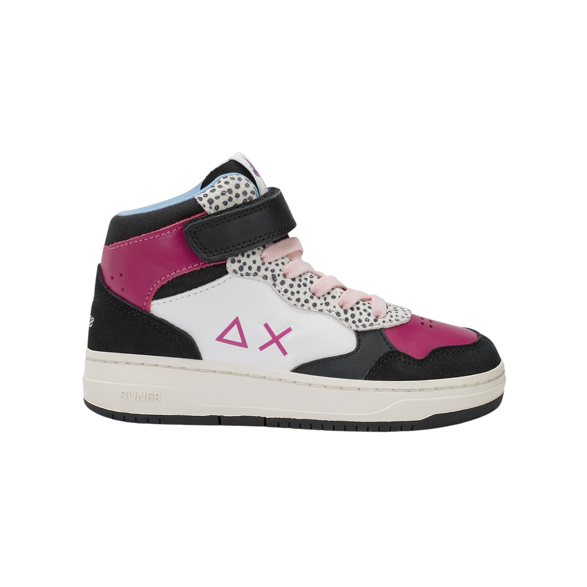  - ["FW25","Kids","Scarpe","Scarpe sportive","Sneakers","Sun68"] - Scarpe sportive Sun68 Girl'S Basket Love Lady Mid Kid Nero Z45446K-11 - Lupis SRL