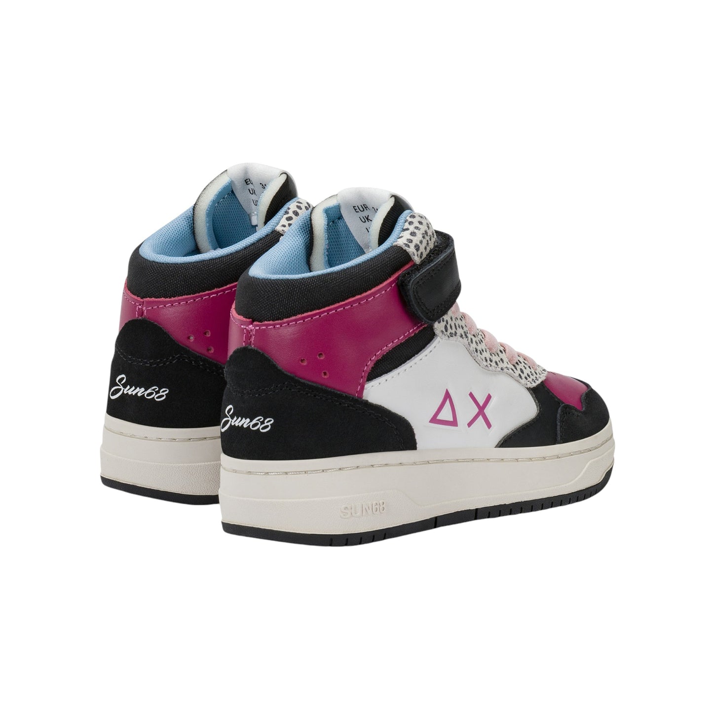 Scarpe sportive Sun68 Girl'S Basket Love Lady Mid Kid Nero Z45446K-11