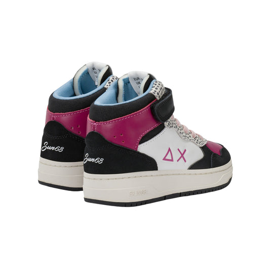 Scarpe sportive Sun68 Girl'S Basket Love Lady Mid Kid Nero Z45446K-11
