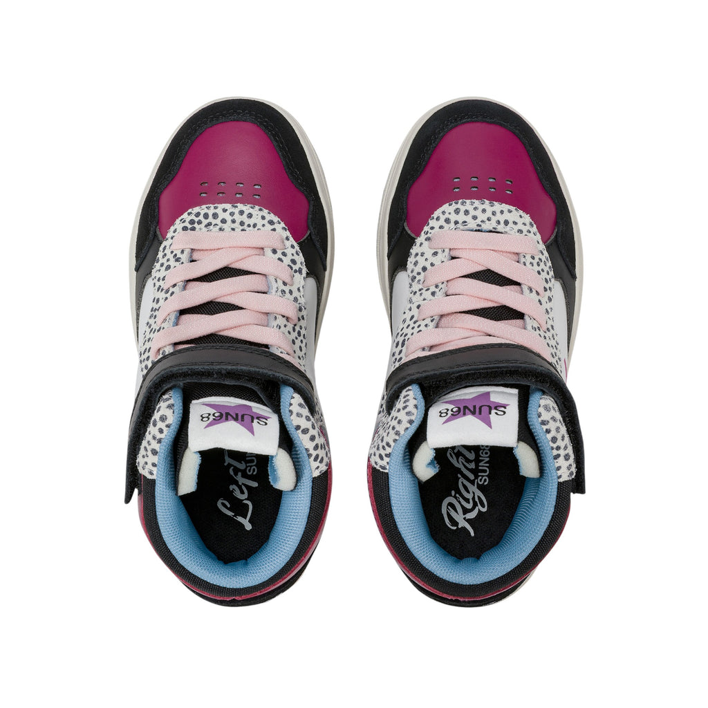  - ["FW25","Kids","Scarpe","Scarpe sportive","Sneakers","Sun68"] - Scarpe sportive Sun68 Girl'S Basket Love Lady Mid Kid Nero Z45446K-11 - Lupis SRL