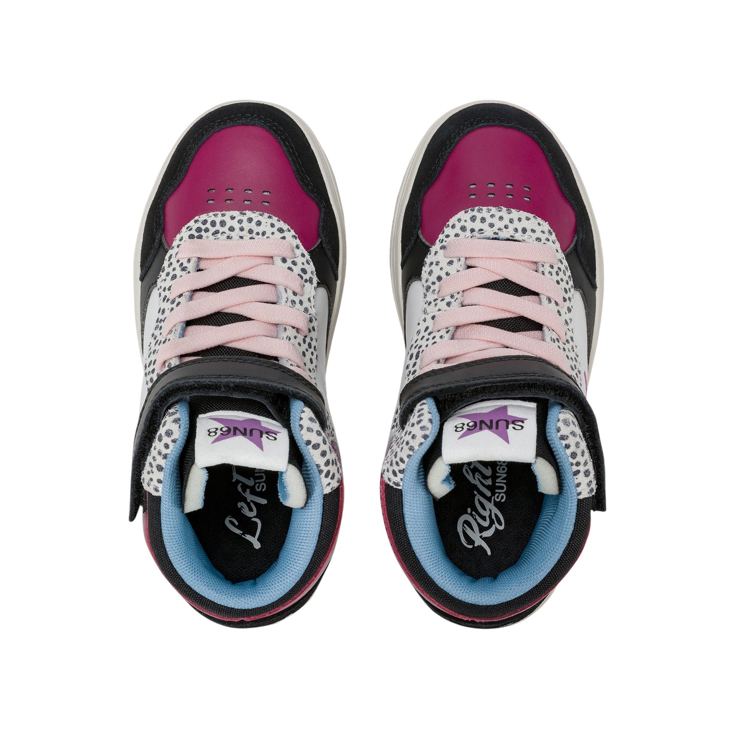 Scarpe sportive Sun68 Girl'S Basket Love Lady Mid Kid Nero Z45446K-11