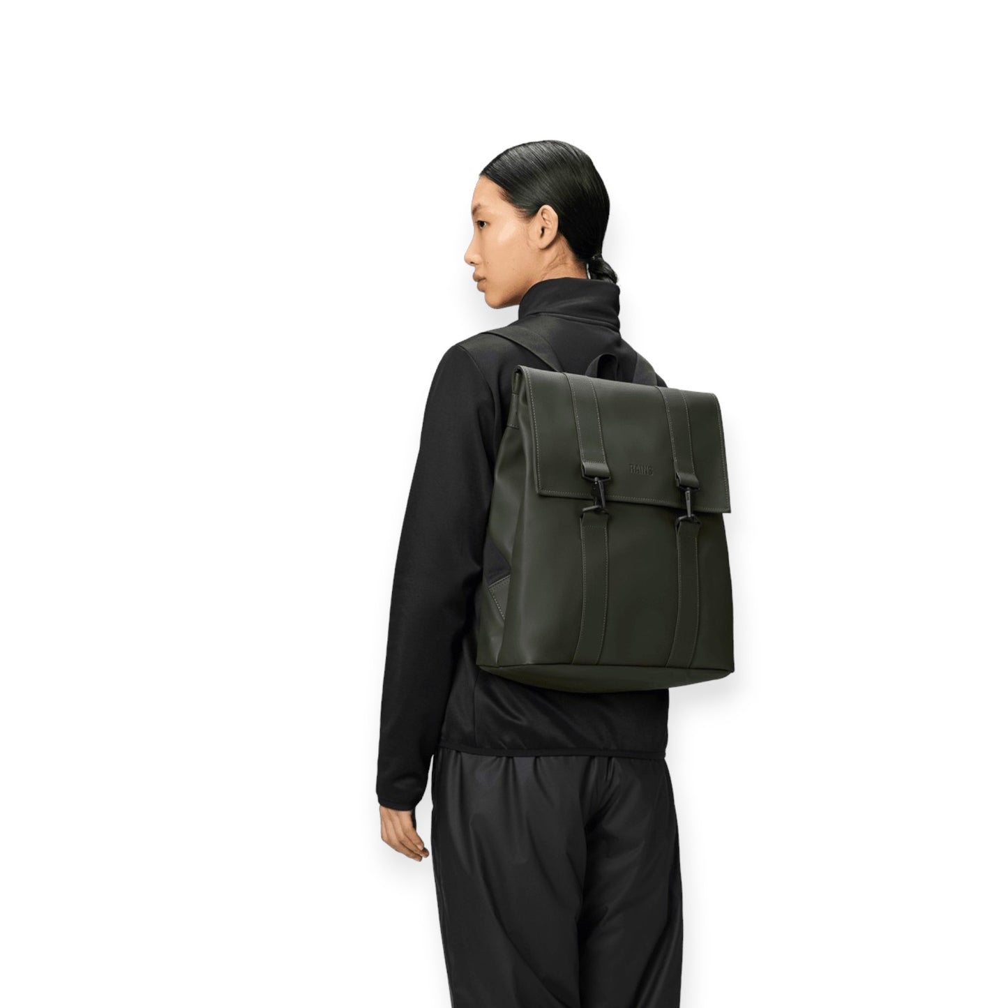 Borse Unisex Rains Msn Bag W3 Polyester Green 13300-GRE