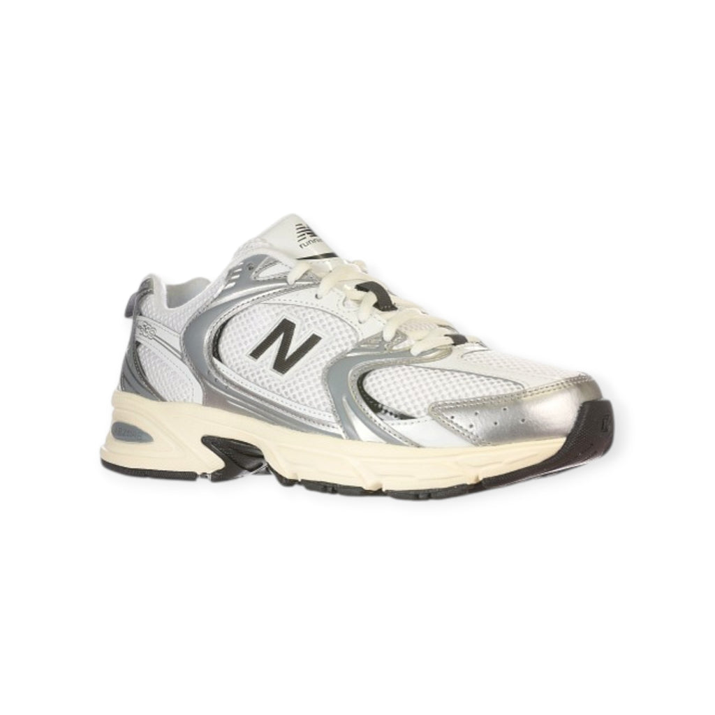  - ["Donna","FW25","New Balance","Scarpe","Scarpe sportive","Unisex"] - Scarpe sportive Unisex New Balance Lifestyle Unisex TIER 3 Synthetic Mesh Silver Metallic Black U530ESA - Lupis SRL