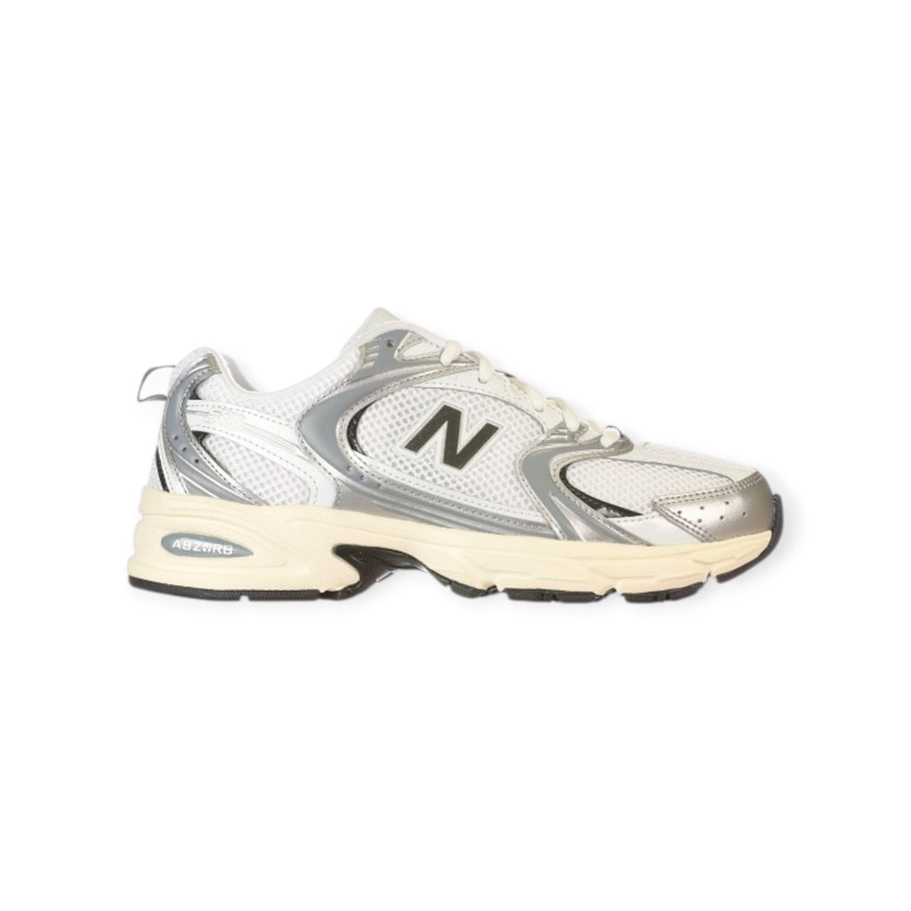  - ["Donna","FW25","New Balance","Scarpe","Scarpe sportive","Unisex"] - Scarpe sportive Unisex New Balance Lifestyle Unisex TIER 3 Synthetic Mesh Silver Metallic Black U530ESA - Lupis SRL