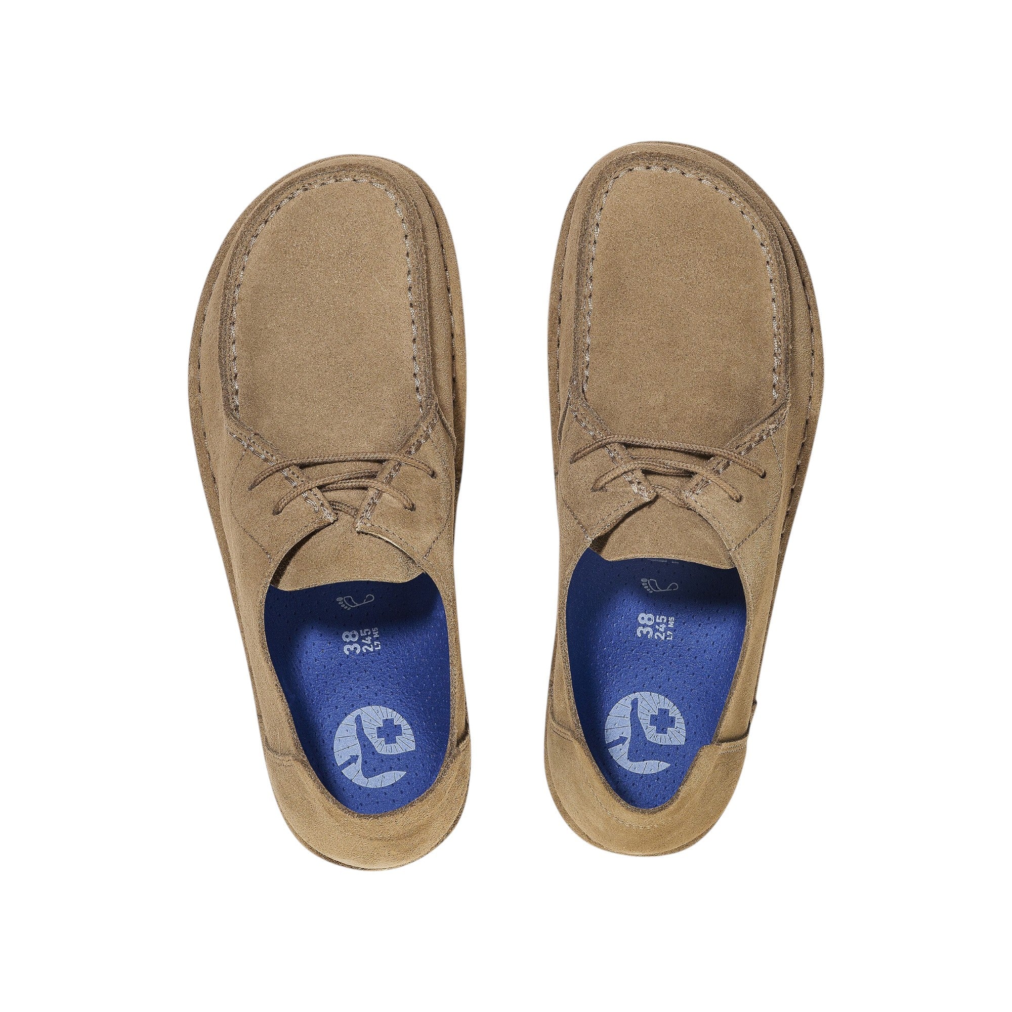  - ["Birkenstock","Derby","FW25","Polacco","Scarpe","Scarpe stringate","Uomo"] - Scarpe stringate Uomo Birkenstock Utti Lace Seude Leather Gray Taupe 1027321 - Lupis SRL