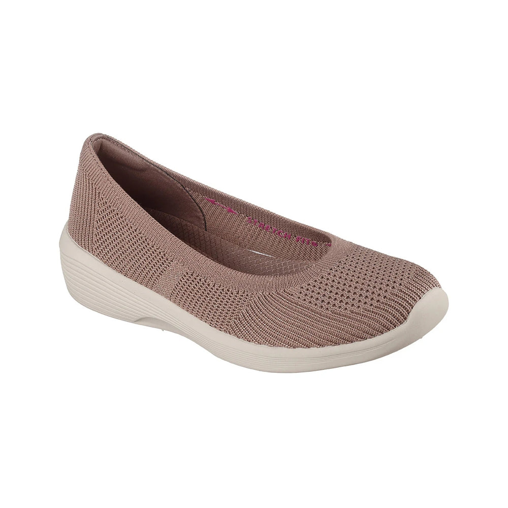 Skechers Women's Arya Fancyyou Mocca Flats 158987-MOC