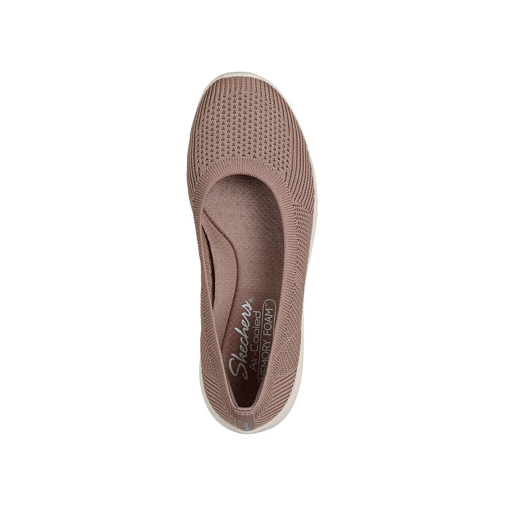 Skechers Women's Arya Fancyyou Mocca Flats 158987-MOC