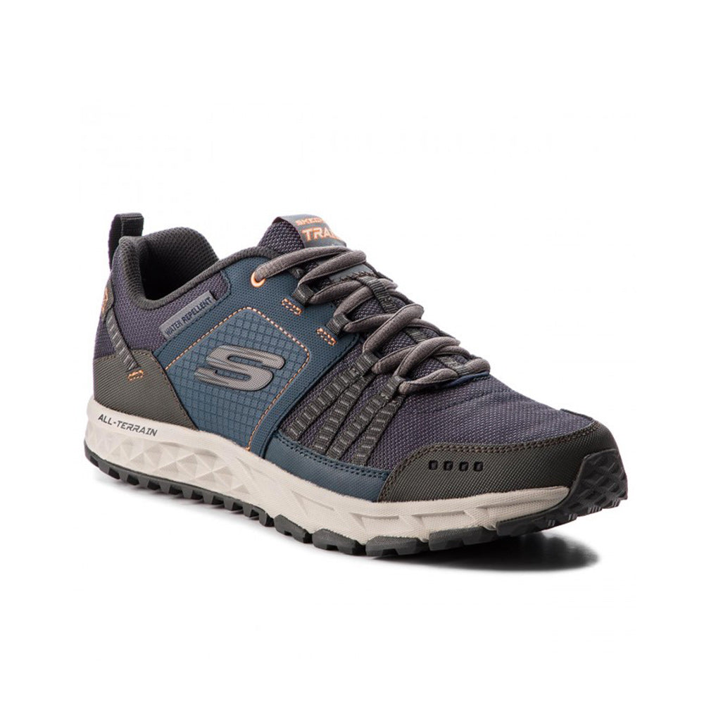  - ["Nuovo","Scarpe","Scarpe da trekking","Scarpe sportive","Skechers","Sneakers","Uomo"] - Skechers Escape Plan Navy Orange - Lupis SRL