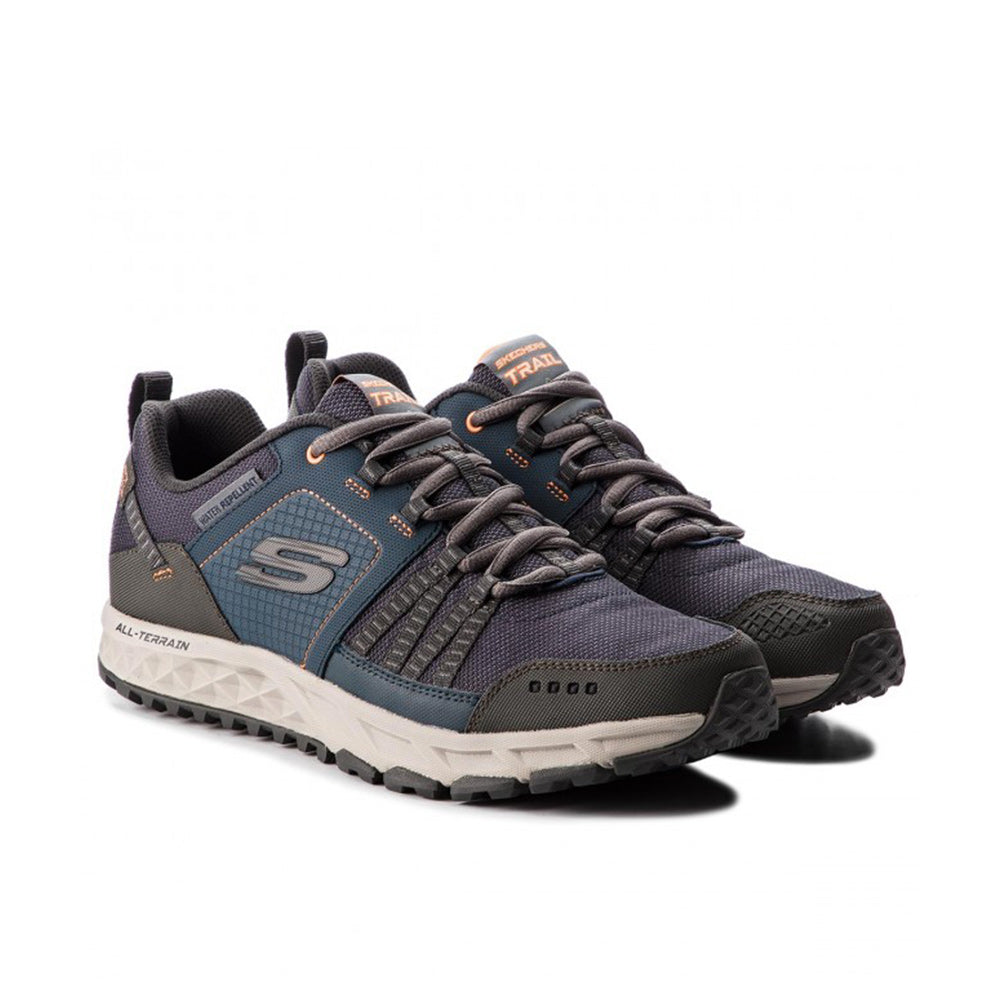  - ["Nuovo","Scarpe","Scarpe da trekking","Scarpe sportive","Skechers","Sneakers","Uomo"] - Skechers Escape Plan Navy Orange - Lupis SRL
