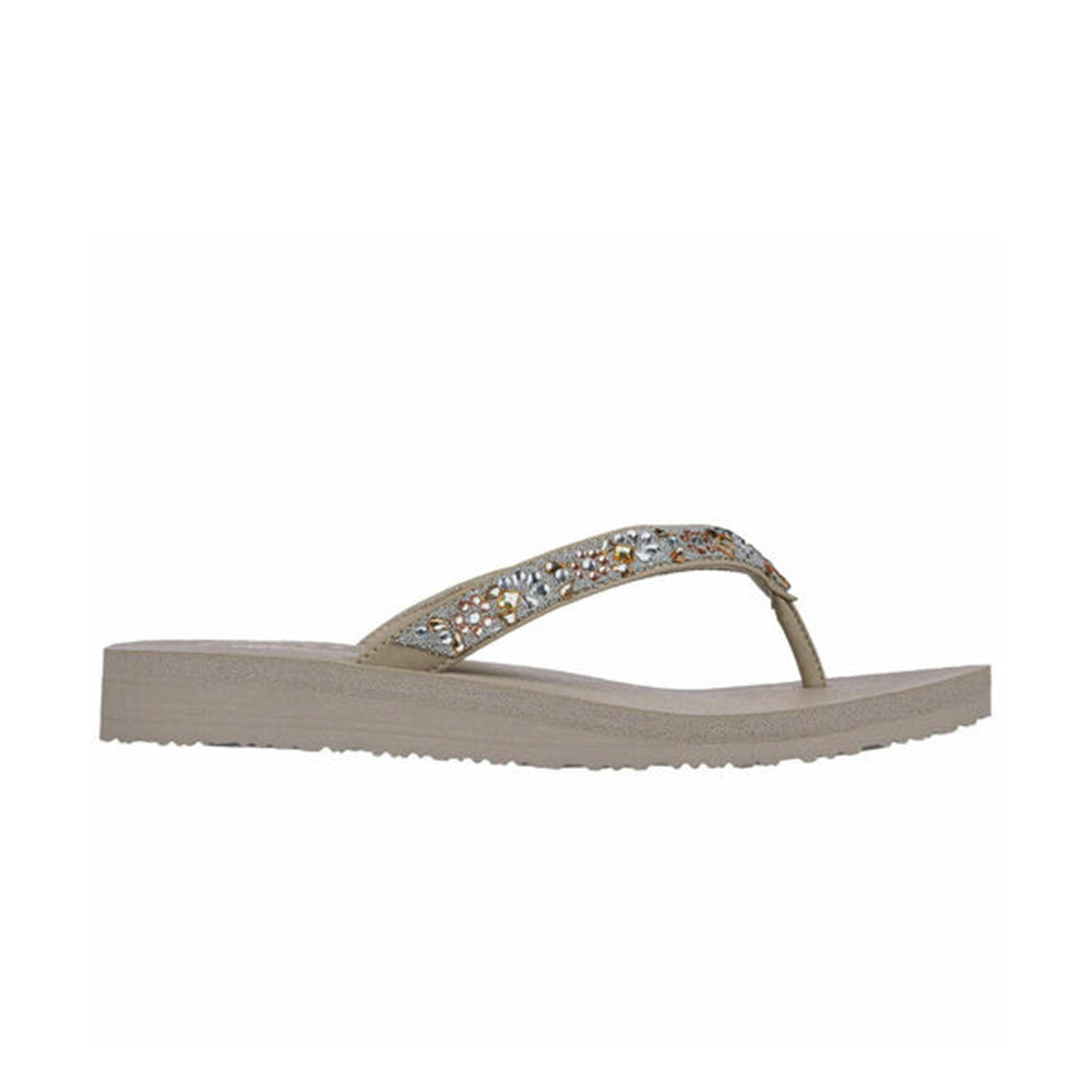 '- ["Ciabatte","Donna","Infradito","Scarpe","Skechers"] - Skechers Meditation Garden Bliss Taupe - Lupis SRL