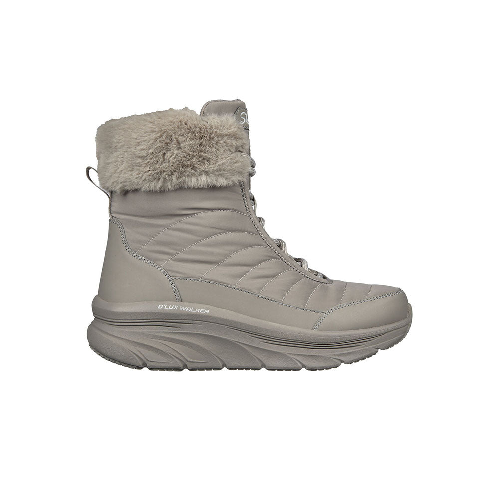  - ["Donna","Nuovo","Scarpe","Skechers","Stivaletti","Ultima Taglia"] - Skechers D'Lux Walker-Winter Dark Taupe - Lupis SRL