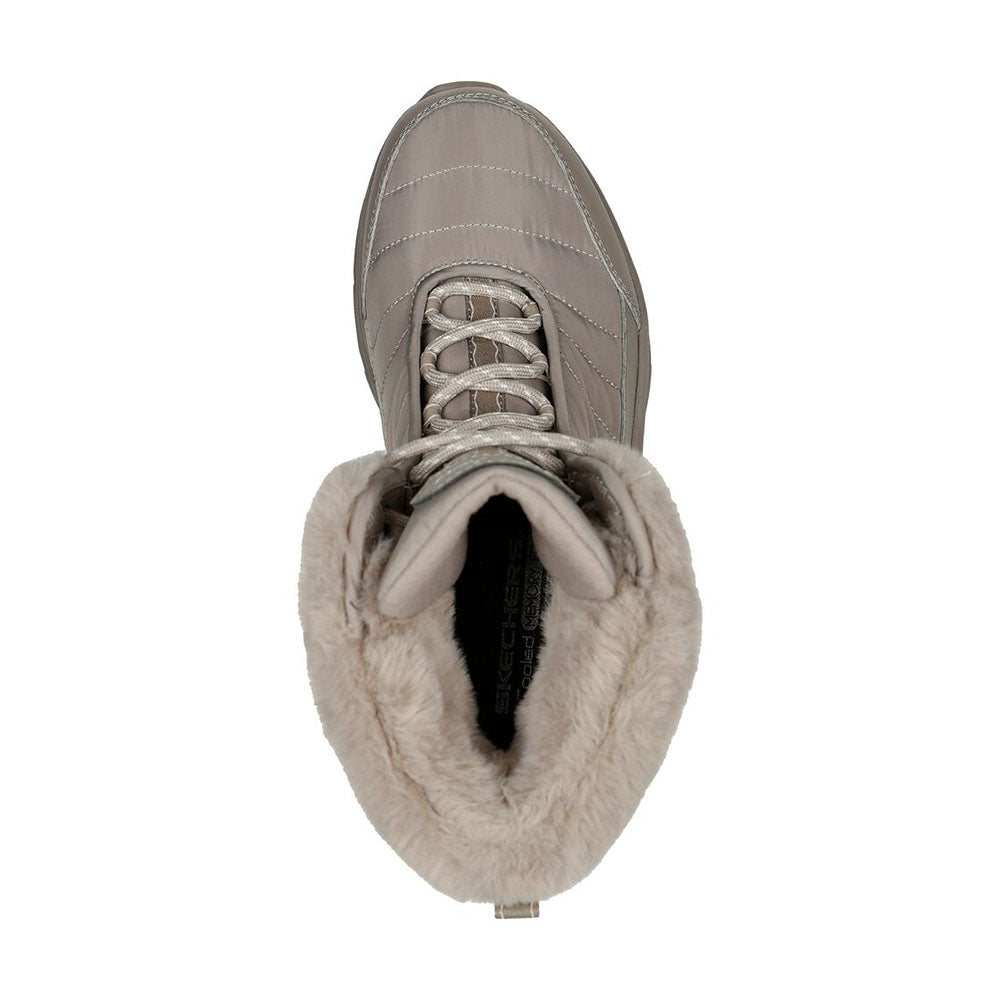  - ["Donna","Nuovo","Scarpe","Skechers","Stivaletti","Ultima Taglia"] - Skechers D'Lux Walker-Winter Dark Taupe - Lupis SRL