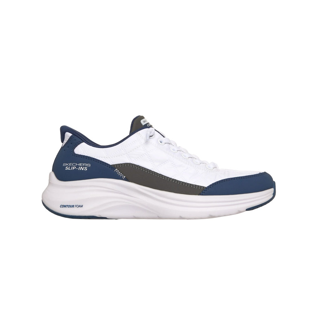 Skechers Women's Sports Shoes Contour Foam White Navy 150404-WNV