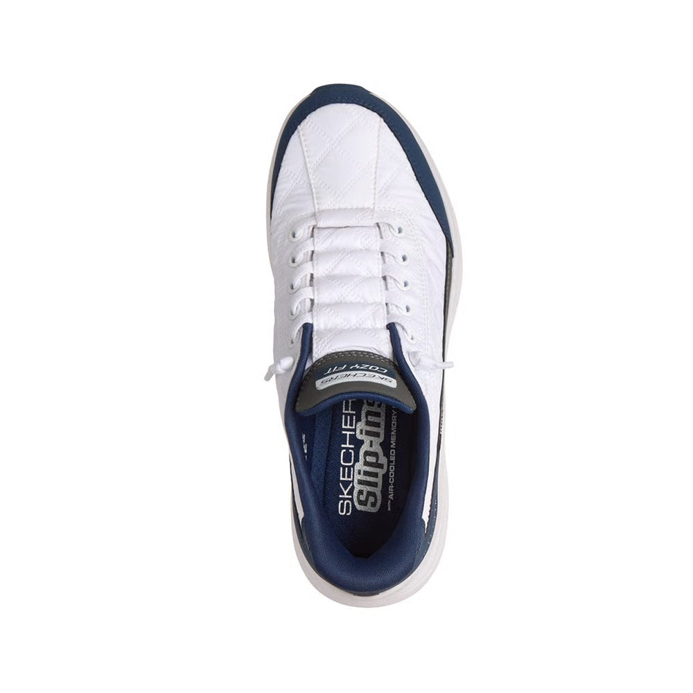 Skechers Women's Sports Shoes Contour Foam White Navy 150404-WNV