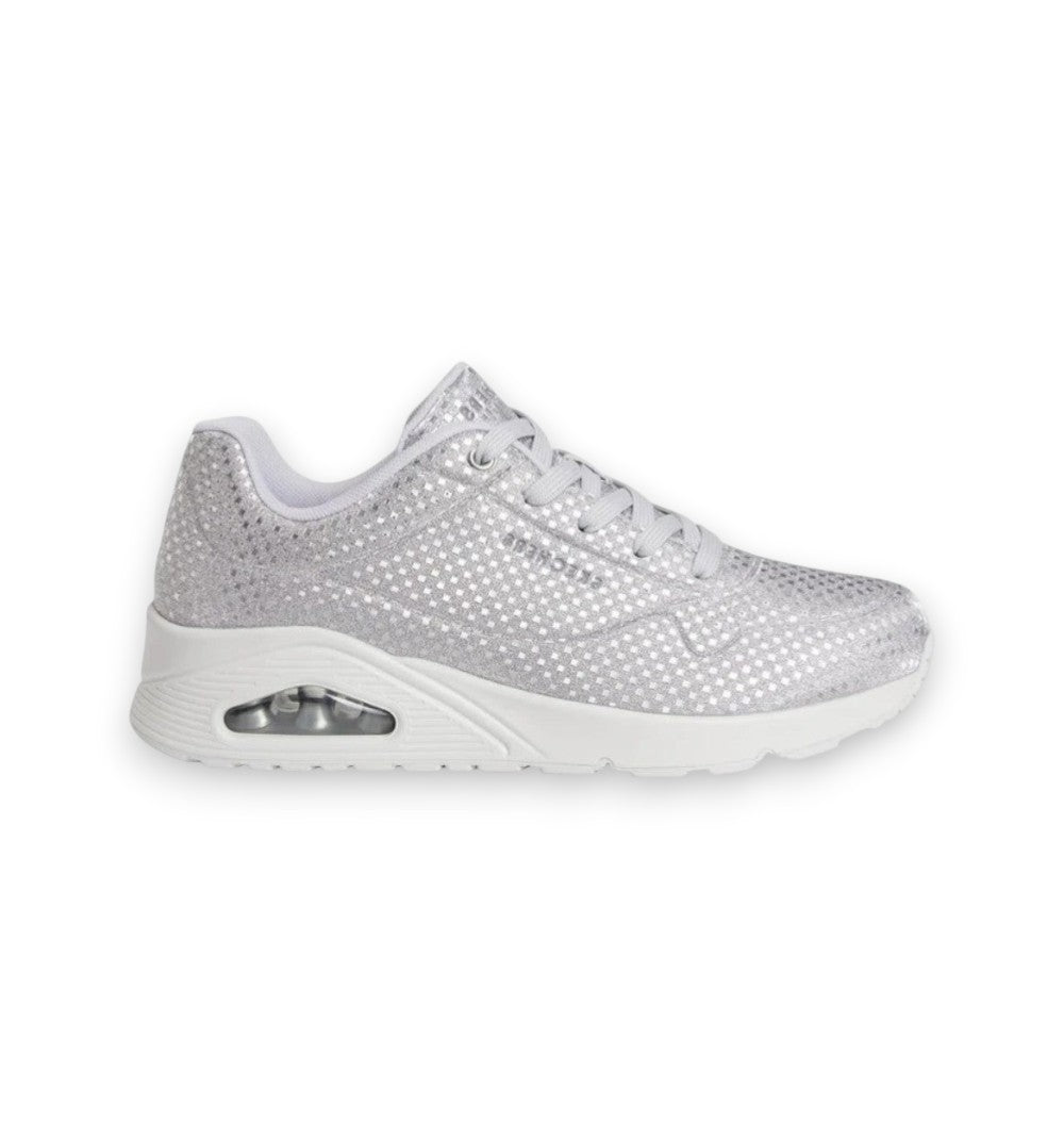Skechers Women's Uno Disconit Silver Athletic Shoes 177162-SIL