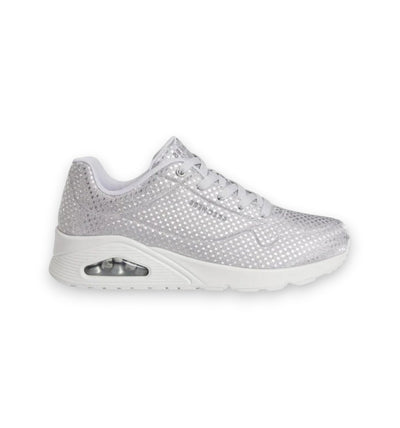 Skechers Women's Uno Disconit Silver Athletic Shoes 177162-SIL