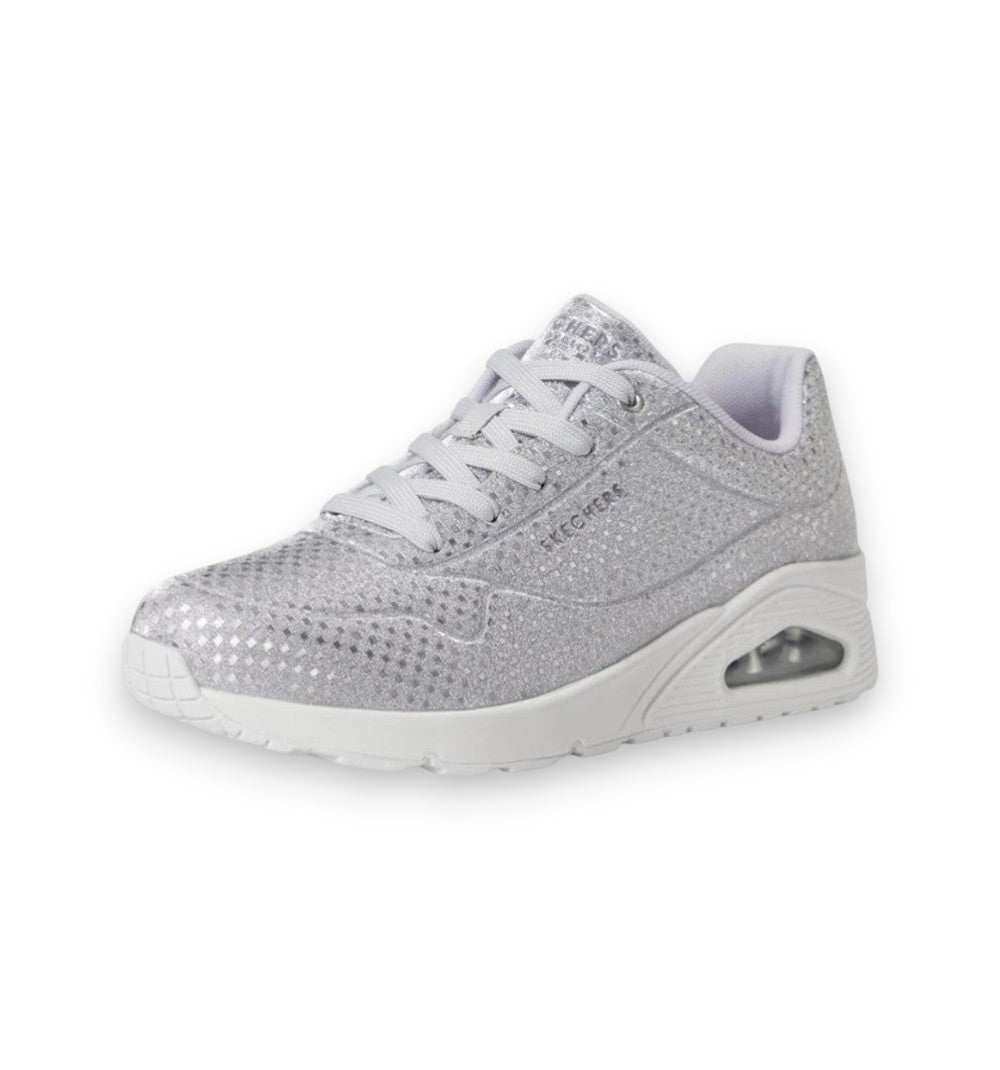 Skechers Women's Uno Disconit Silver Athletic Shoes 177162-SIL