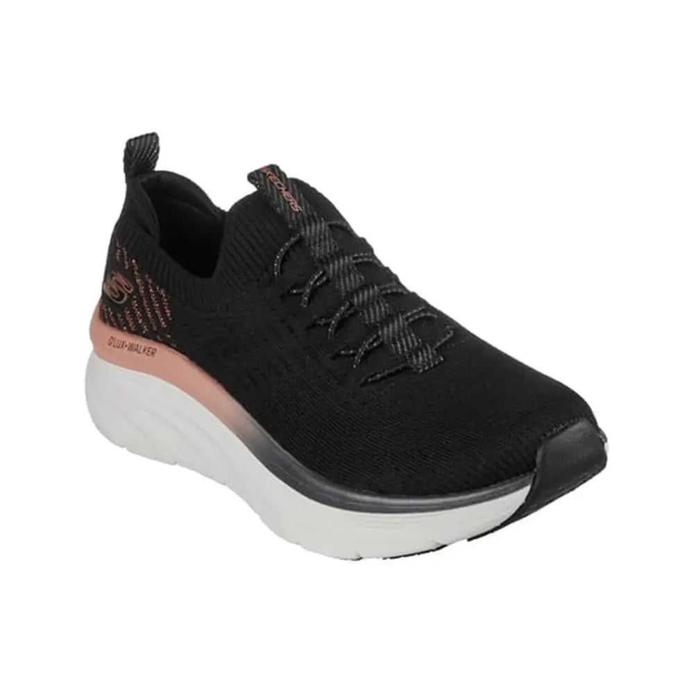 '- ["Donna","PE25","Scarpe","Scarpe sportive","Skechers"] - Skechers DLux Walker Let It Glow Black 149366-BKRG - Lupis SRL