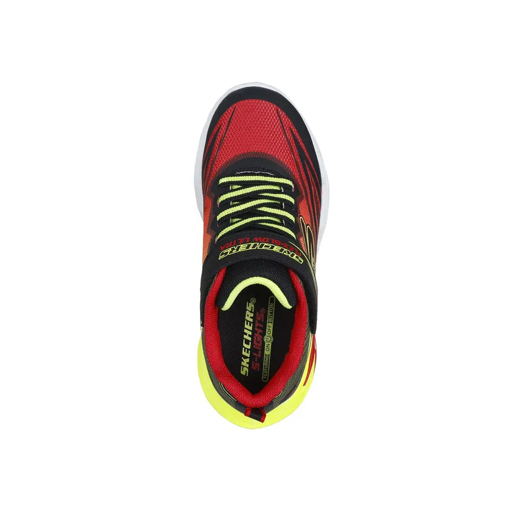  - ["Kids","PE25","Scarpe","Scarpe sportive","Skechers"] - Skechers Flex Glow Ultra Black Red 400139L-BKRD - Lupis SRL