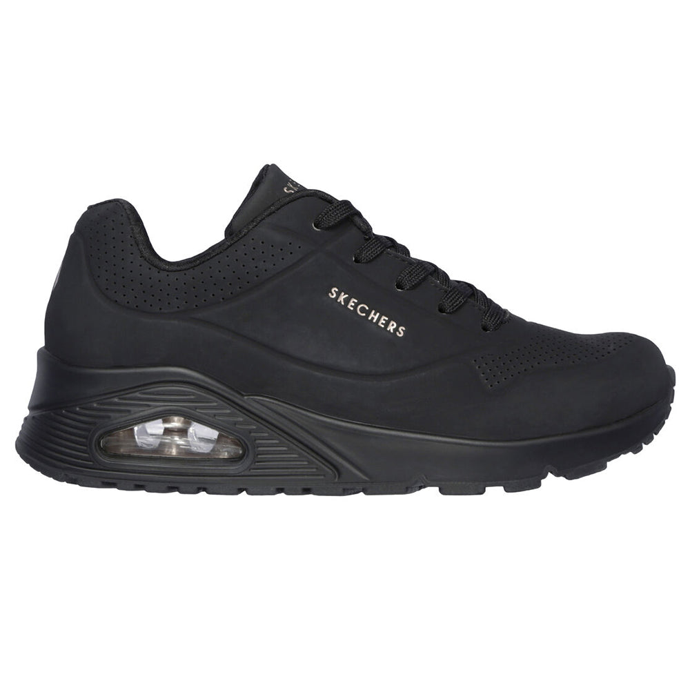 '- ["Donna","Nuovo","Scarpe","Scarpe sportive","Skechers","Ultima Taglia"] - Skechers Uno Stand On Air Black 73690 - Lupis SRL