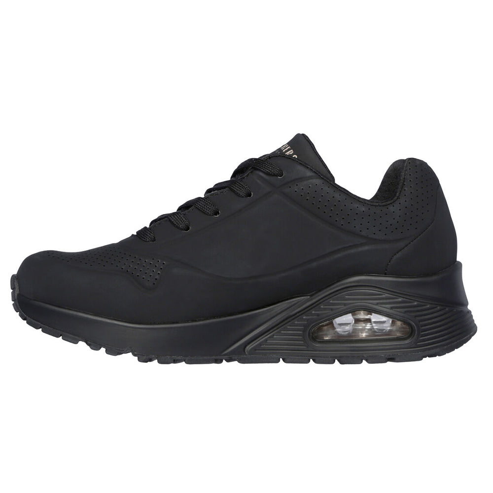 '- ["Donna","Nuovo","Scarpe","Scarpe sportive","Skechers","Ultima Taglia"] - Skechers Uno Stand On Air Black 73690 - Lupis SRL