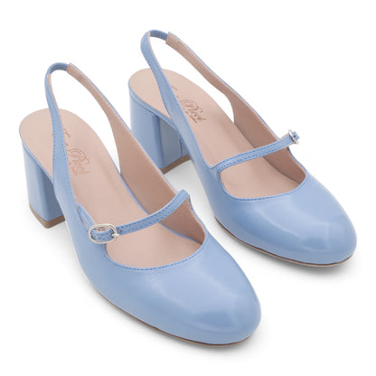  - ["Artigianato","Donna","Eva Picci","PE25","Scarpe","Slingback","Tacco"] - Slingback da Donna Eva Picci Jeans T.55 CH2554 - Lupis SRL