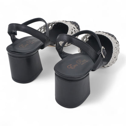  - ["Artigianato","Donna","Eva Picci","PE25","Scarpe","Slingback","Tacco"] - Slingback da Donna Eva Picci Nero T.50 CH2520 - Lupis SRL