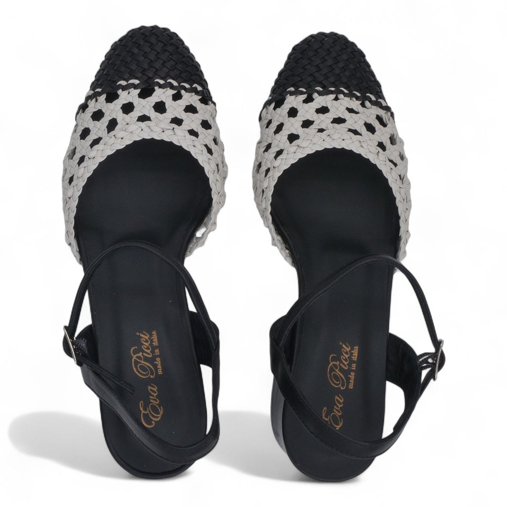  - ["Artigianato","Donna","Eva Picci","PE25","Scarpe","Slingback","Tacco"] - Slingback da Donna Eva Picci Nero T.50 CH2520 - Lupis SRL