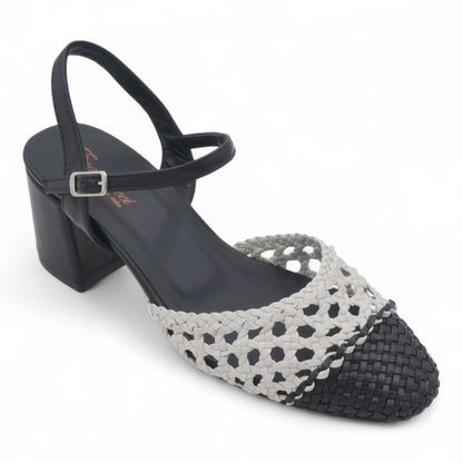  - ["Artigianato","Donna","Eva Picci","PE25","Scarpe","Slingback","Tacco"] - Slingback da Donna Eva Picci Nero T.50 CH2520 - Lupis SRL