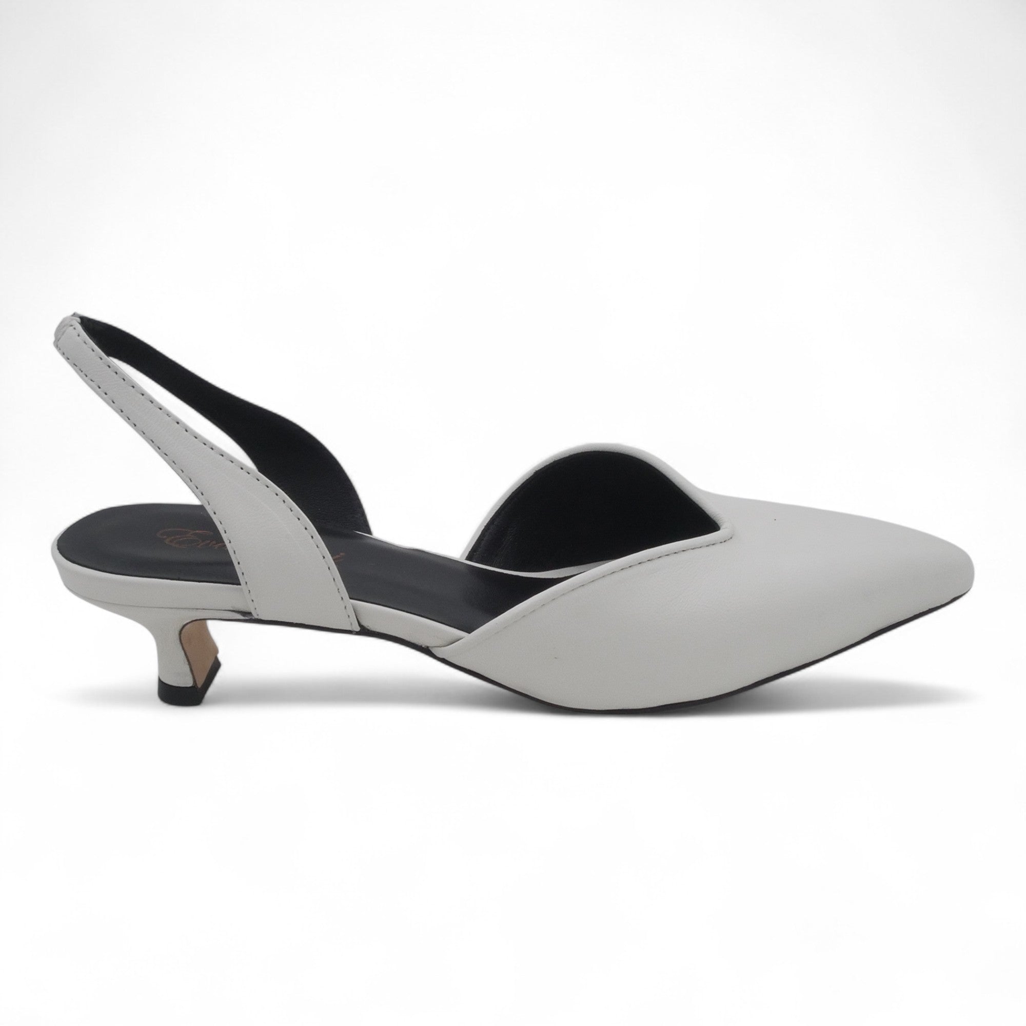  - ["Artigianato","Donna","Eva Picci","PE25","Scarpe","Slingback","Tacco"] - Slingback da Donna Eva Picci Off White T.35 CH2533 - Lupis SRL