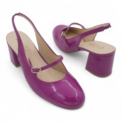  - ["Artigianato","Donna","Eva Picci","PE25","Scarpe","Slingback","Tacco"] - Slingback da Donna Eva Picci Orchidea T.55 CH2554 - Lupis SRL