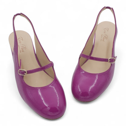  - ["Artigianato","Donna","Eva Picci","PE25","Scarpe","Slingback","Tacco"] - Slingback da Donna Eva Picci Orchidea T.55 CH2554 - Lupis SRL