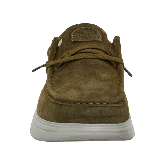  - ["FW25","HEYDUDE","Scarpe","Scarpe sportive","Slip-on","Uomo"] - Slip On HEYDUDE Wally Comf Suede Dark Olive Stone Grey 41975-3AF - Lupis SRL