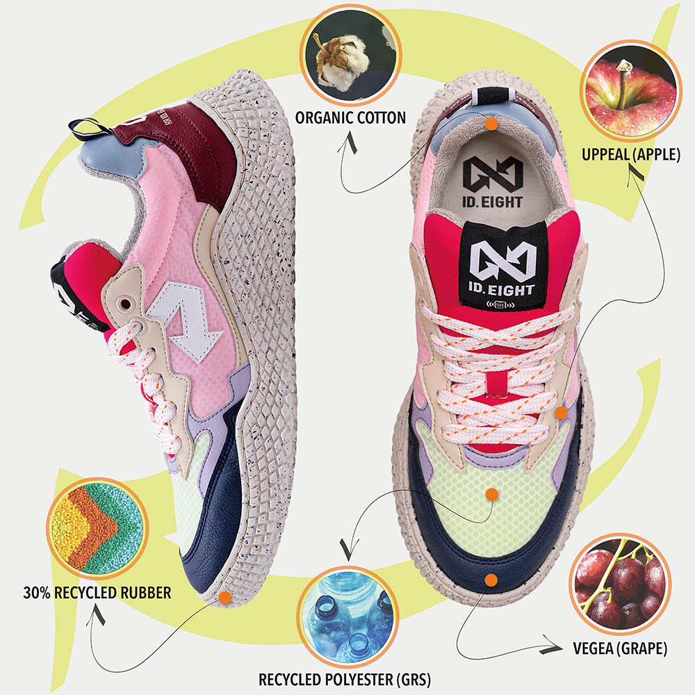  - ["Donna","Id.Eight","PE25","Scarpe","Scarpe sportive"] - Sneakers Id.Eight Hana Mix Orange - Lupis SRL