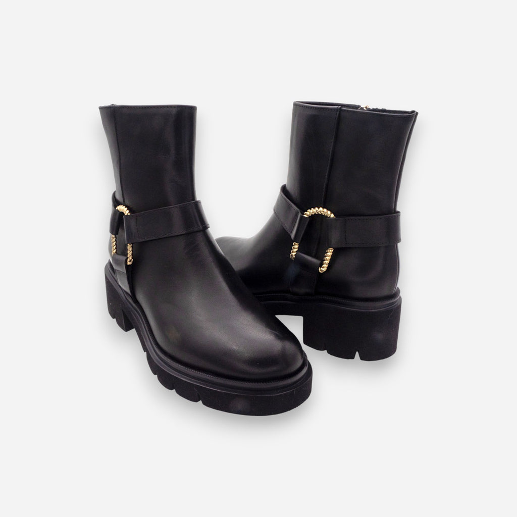 Stivaletti Donna Gianni Crasto Nature Pelle Nero 7020