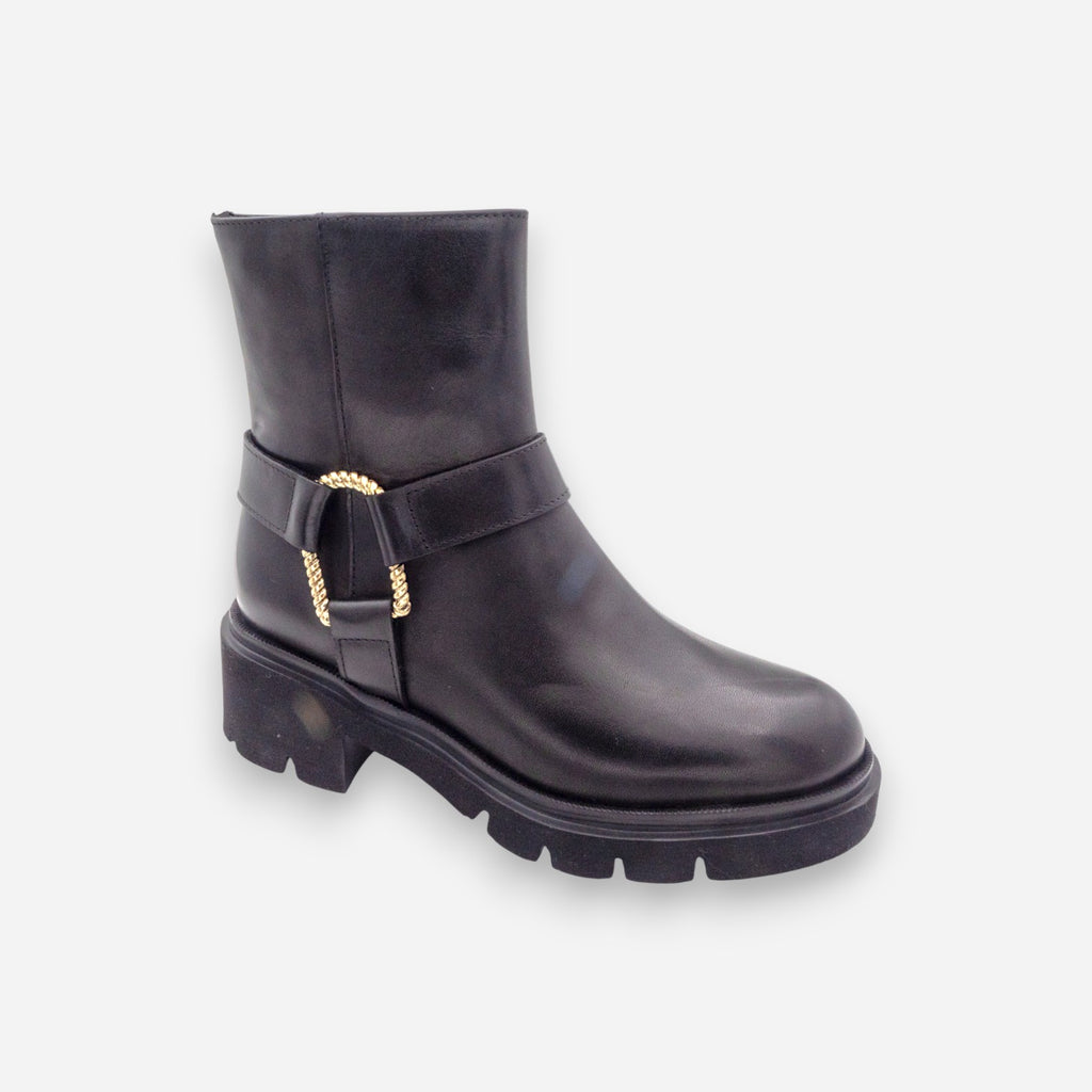 Stivaletti Donna Gianni Crasto Nature Pelle Nero 7020