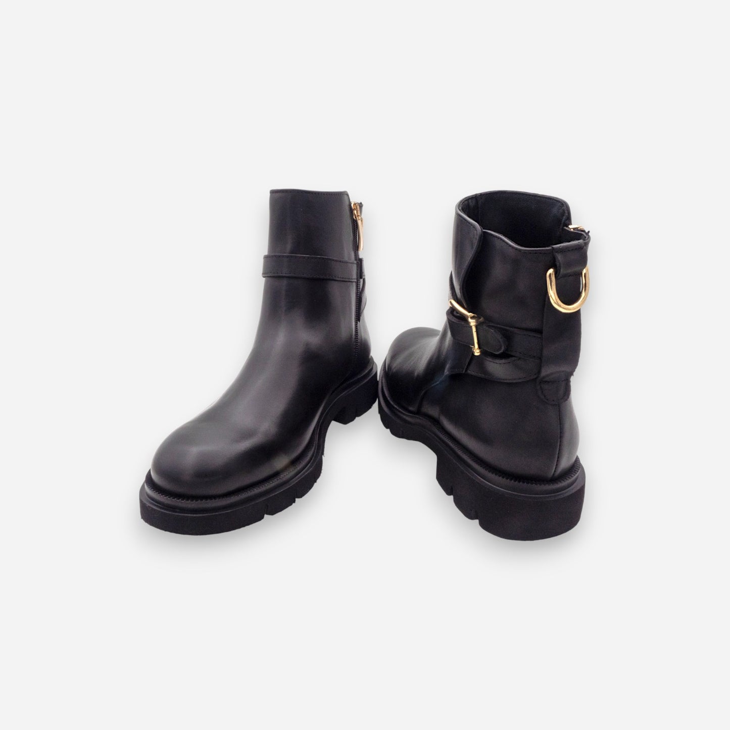 Stivaletti Donna Gianni Crasto Nature Pelle Nero 7690