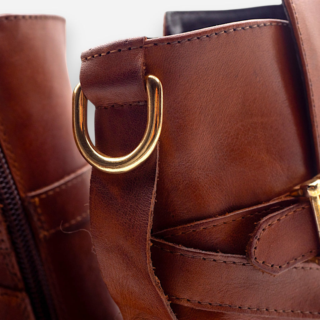 Stivaletti Donna Gianni Crasto Nature Pelle Tabacco 7690