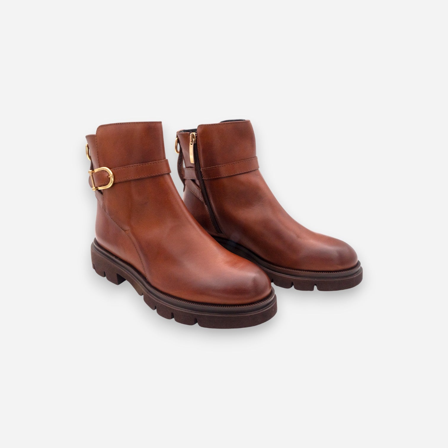 Stivaletti Donna Gianni Crasto Nature Pelle Tabacco 7690