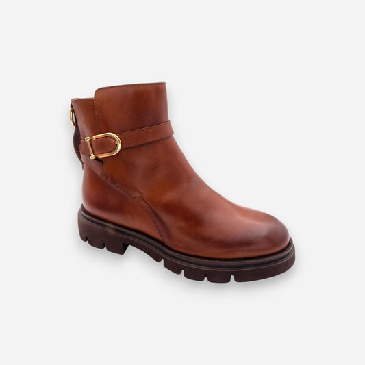 Stivaletti Donna Gianni Crasto Nature Pelle Tabacco 7690