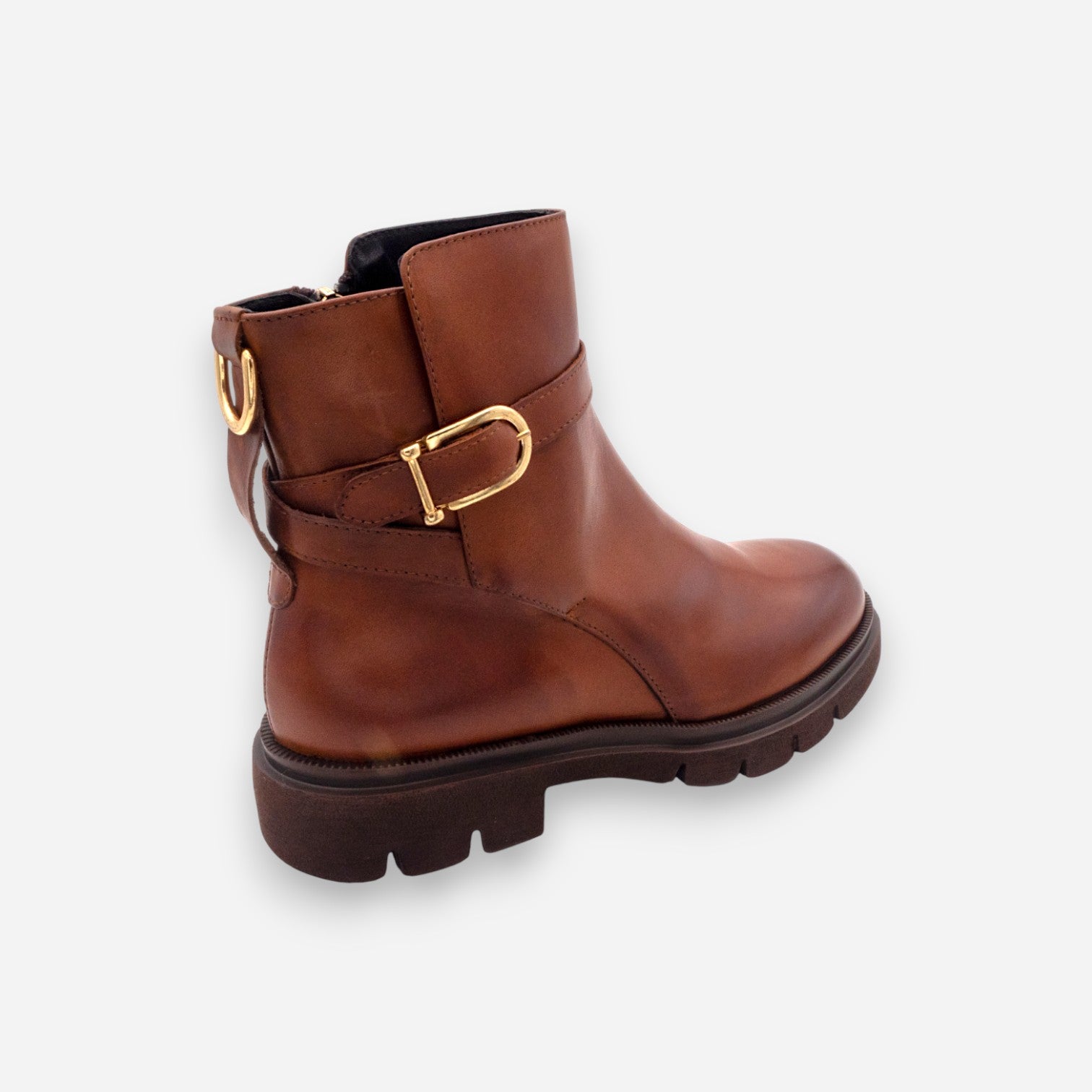 Stivaletti Donna Gianni Crasto Nature Pelle Tabacco 7690