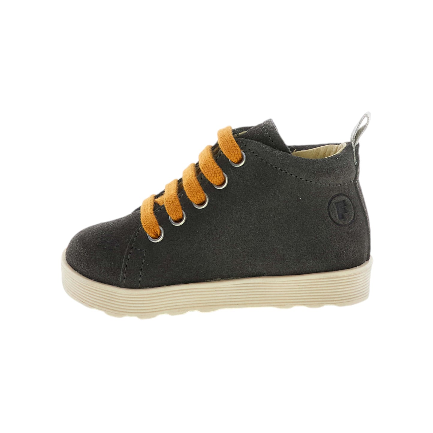 Stivaletti Kids Falcotto Evaert Zip Suede Anthracite Dark Orange 2502306-01-1B80