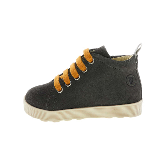 Stivaletti Kids Falcotto Evaert Zip Suede Anthracite Dark Orange 2502306-01-1B80