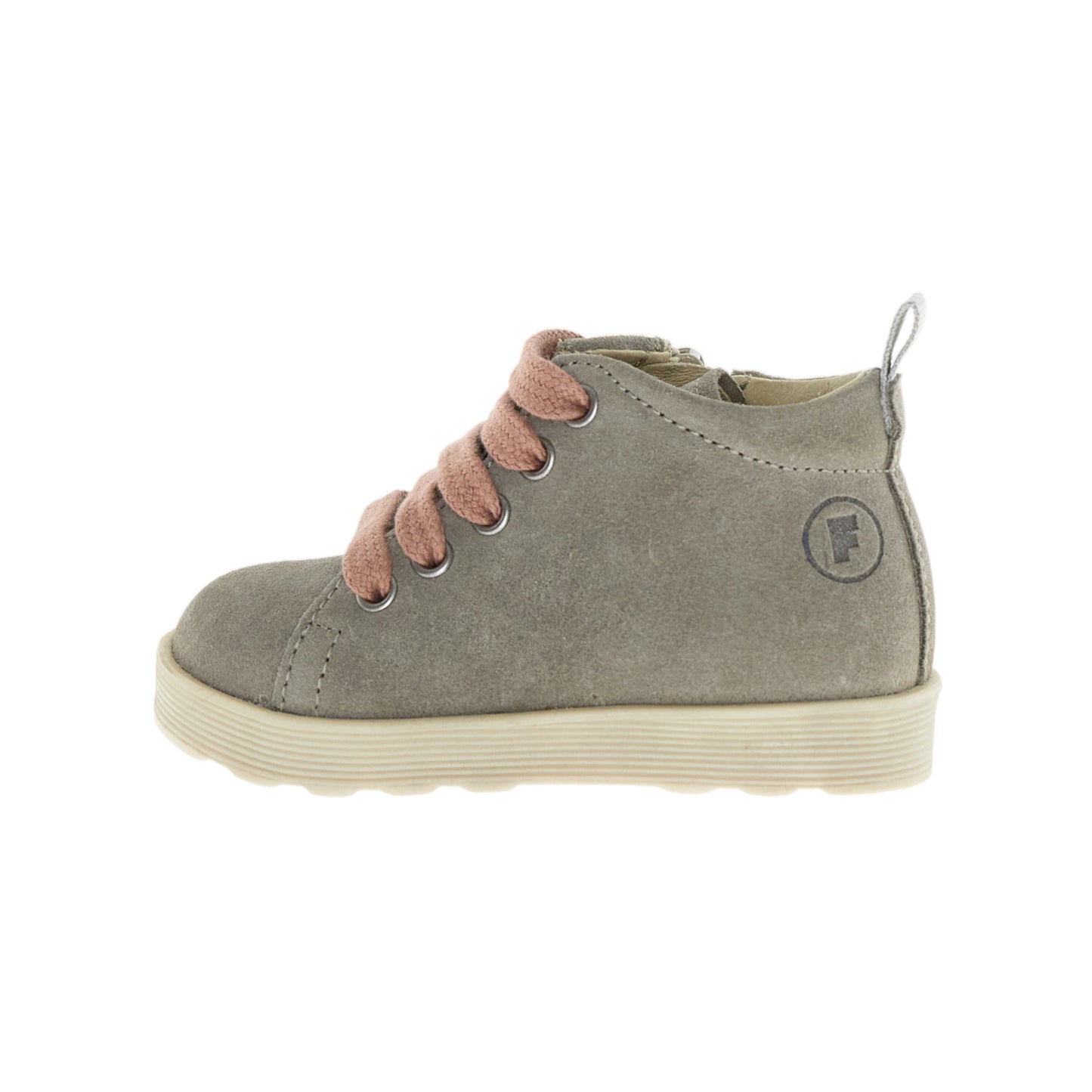Stivaletti Kids Falcotto Evaert Zip Suede Taupe Rose 2502306-01-3D57