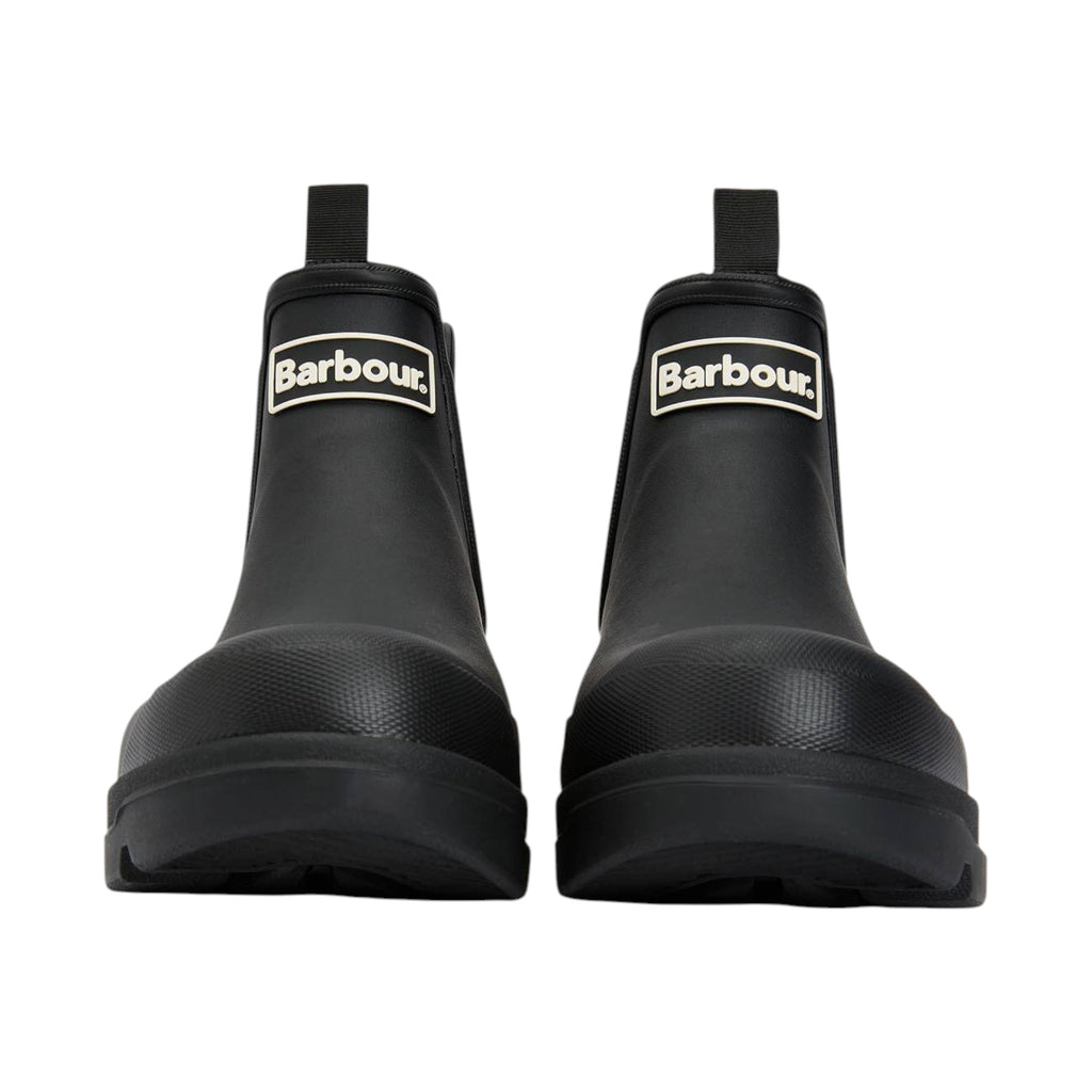 Barbour Men's Rubber Ninbus Wellington Boots in Black Cotton MRF0028