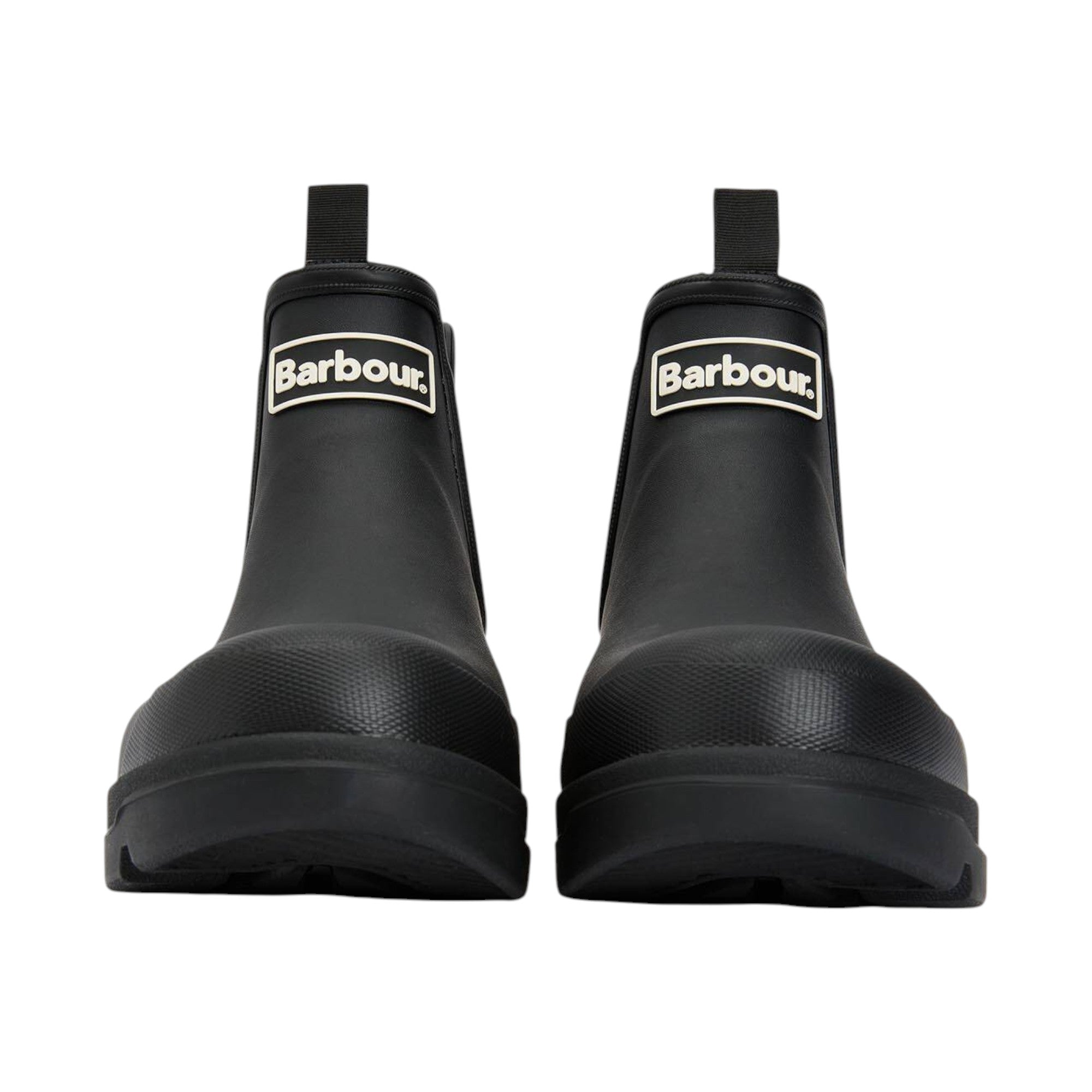 Barbour Men's Rubber Ninbus Wellington Boots in Black Cotton MRF0028