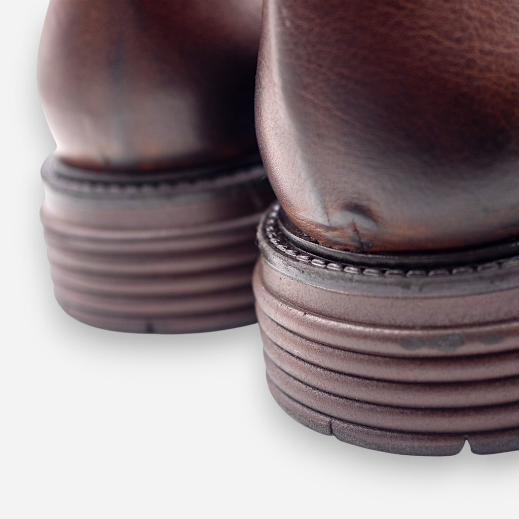 JP/DAVID Men's Ankle Boots in Cocoa Leather BERLIN