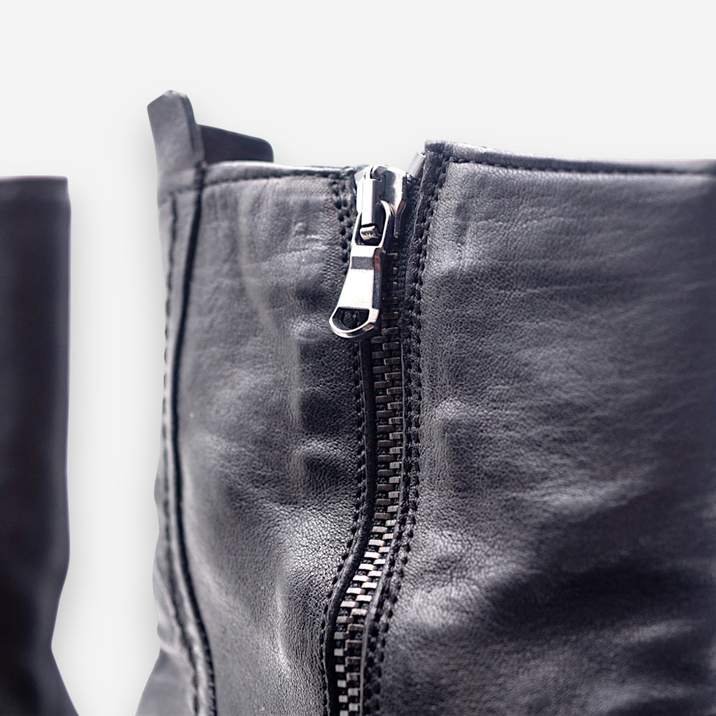 JP/DAVID Men's Ankle Boots in Black Leather BERLIN