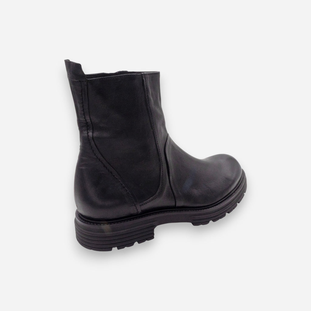 JP/DAVID Men's Ankle Boots in Black Leather BERLIN